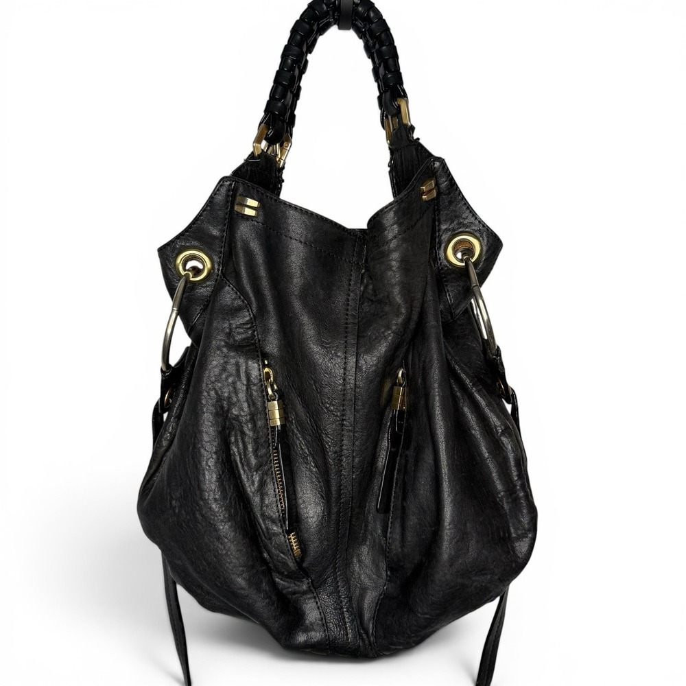 OrYany Leather Bag Slouchy Soft Biker Hobo Crossbody Handbag Large $585 Italy